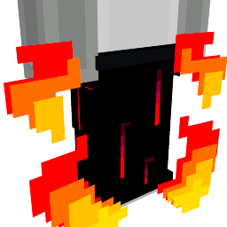 Thumbnail of the Minecraft Bedrock Marketplace product Dark Shadow Fire Demon Knight Trousers created by Diveblocks.