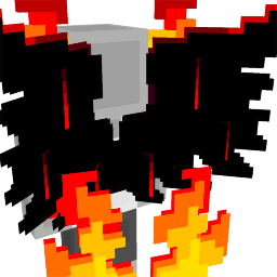 Thumbnail of the Minecraft Bedrock Marketplace product Dark Shadow Fire Demon Knight Wings created by Diveblocks.
