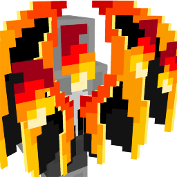 Thumbnail of the Minecraft Bedrock Marketplace product Demon Fire Anime Wings created by Diveblocks.