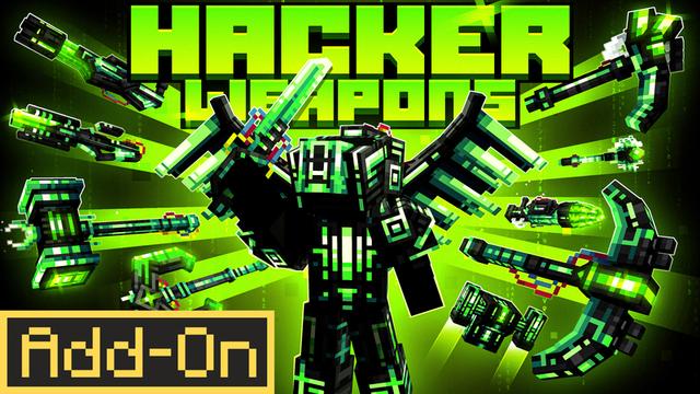 Thumbnail of the Minecraft Bedrock Marketplace product Hacker Weapons Add-On created by Diveblocks.