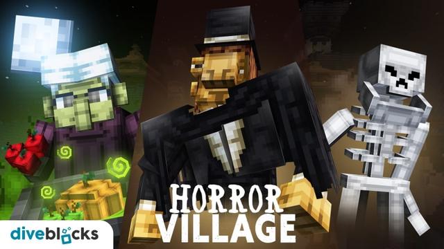 Thumbnail of the Minecraft Bedrock Marketplace product Horror Village created by Diveblocks.