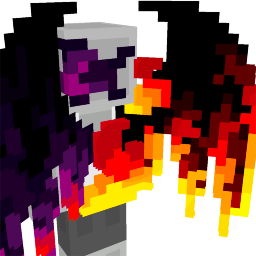 Thumbnail of the Minecraft Bedrock Marketplace product Infernal Fire Demonic Guardian Wings created by Diveblocks.