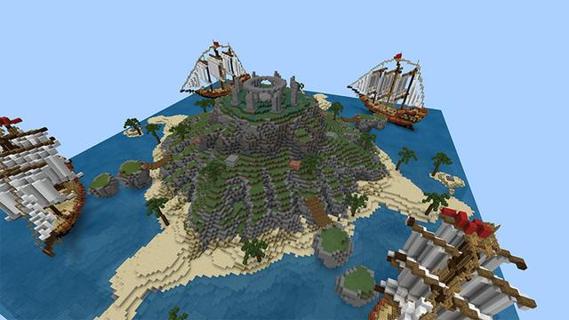 Screenshot of the Minecraft Bedrock Marketplace product Lucky Block Battle created by Diveblocks.