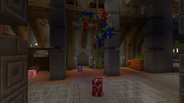 Screenshot of the Minecraft Bedrock Marketplace product Lucky Blocks Castle created by Diveblocks.