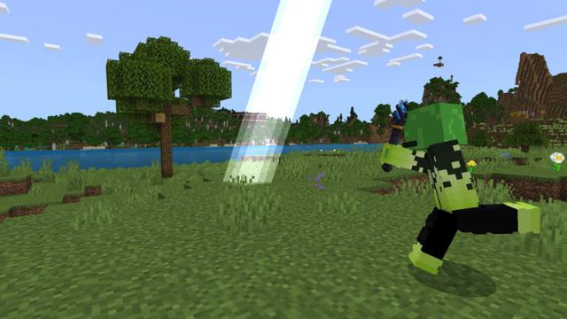 Screenshot of the Minecraft Bedrock Marketplace product Magic Wands created by Diveblocks.
