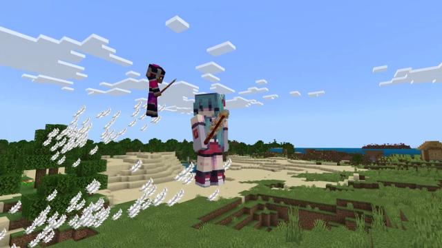Screenshot of the Minecraft Bedrock Marketplace product Magic Wands created by Diveblocks.