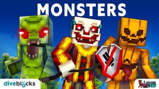 Thumbnail of the Minecraft Bedrock Marketplace product Monsters created by Diveblocks.