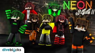 Thumbnail of the Minecraft Bedrock Marketplace product Neon Style II created by Diveblocks.
