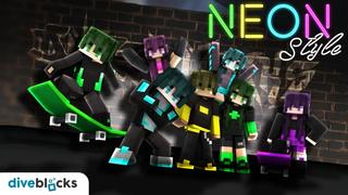 Thumbnail of the Minecraft Bedrock Marketplace product Neon Style created by Diveblocks.