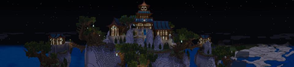 Panorama of the Minecraft Bedrock Marketplace product Ninja Galaxy created by Diveblocks.