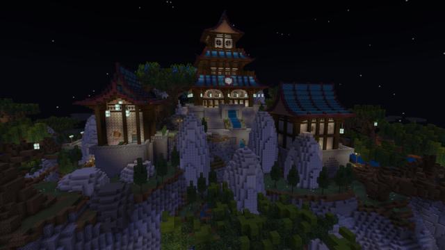 Screenshot of the Minecraft Bedrock Marketplace product Ninja Galaxy created by Diveblocks.