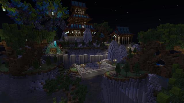 Screenshot of the Minecraft Bedrock Marketplace product Ninja Galaxy created by Diveblocks.