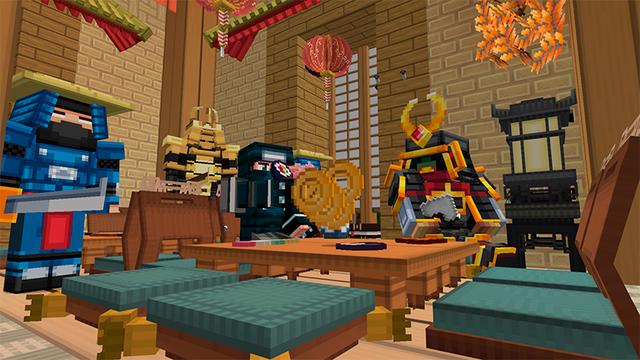 Screenshot of the Minecraft Bedrock Marketplace product Ninjas Add-On created by Diveblocks.
