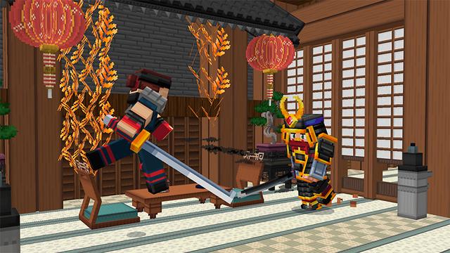 Screenshot of the Minecraft Bedrock Marketplace product Ninjas Add-On created by Diveblocks.
