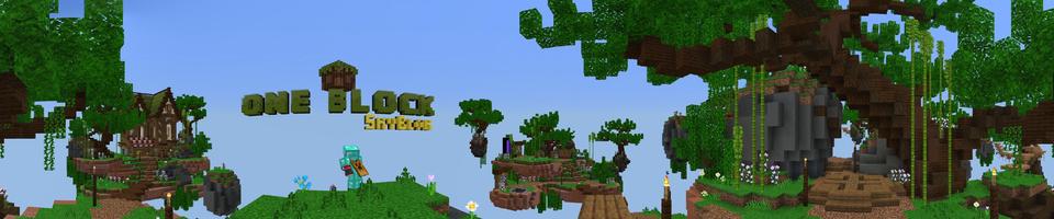 Panorama of the Minecraft Bedrock Marketplace product One Block created by Diveblocks.