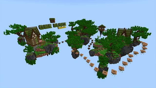 Screenshot of the Minecraft Bedrock Marketplace product One Block created by Diveblocks.