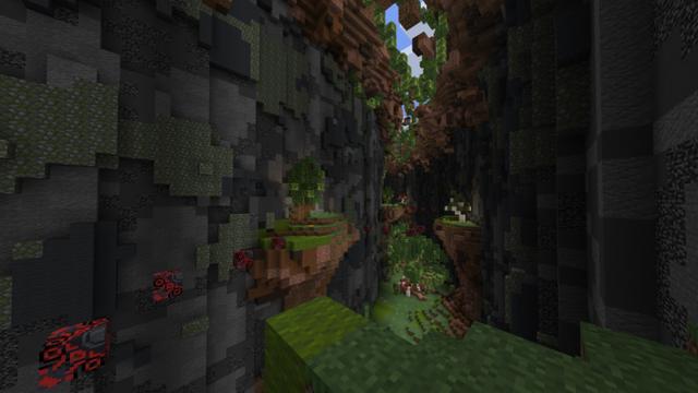 Screenshot of the Minecraft Bedrock Marketplace product Parkour Runner: Biomes created by Diveblocks.