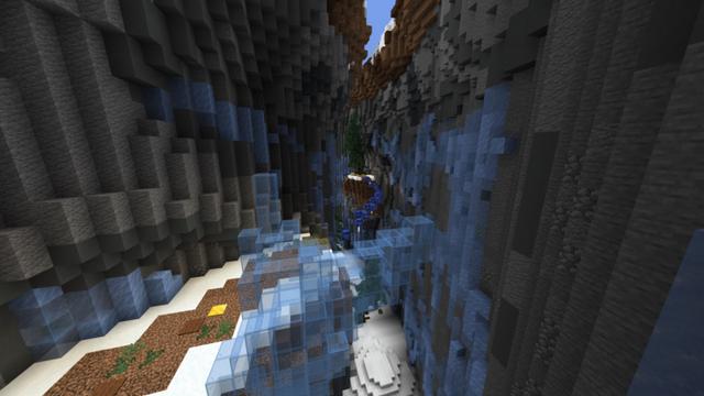 Screenshot of the Minecraft Bedrock Marketplace product Parkour Runner: Biomes created by Diveblocks.