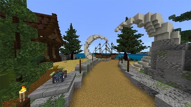 Screenshot of the Minecraft Bedrock Marketplace product Pirate Island created by Diveblocks.