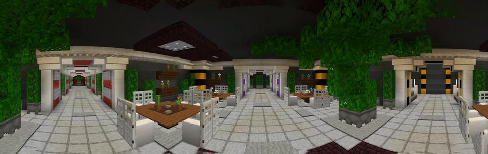 Panorama of the Minecraft Bedrock Marketplace product Salvation Underground Base created by Diveblocks.