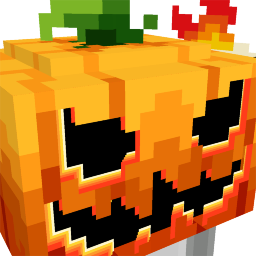 Thumbnail of the Minecraft Bedrock Marketplace product Scary Dark Pumpkin Head created by Diveblocks.