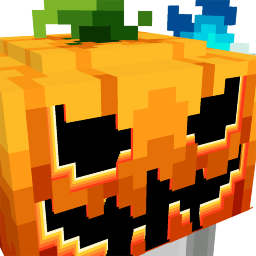 Thumbnail of the Minecraft Bedrock Marketplace product Scary Dark Soul Fire Pumpkin Head created by Diveblocks.