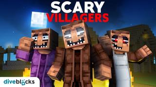 Thumbnail of the Minecraft Bedrock Marketplace product Scary Villagers created by Diveblocks.