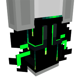 Thumbnail of the Minecraft Bedrock Marketplace product Sci-Fi Dark Cyber Hacker Green Trousers created by Diveblocks.