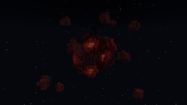 Screenshot of the Minecraft Bedrock Marketplace product Skyblock Galaxy created by Diveblocks.