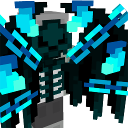 Thumbnail of the Minecraft Bedrock Marketplace product Soul Fire Chain Warden Skeleton Wings 2 created by Diveblocks.