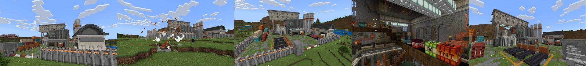 Panorama of the Minecraft Bedrock Marketplace product TNT+ created by Diveblocks.