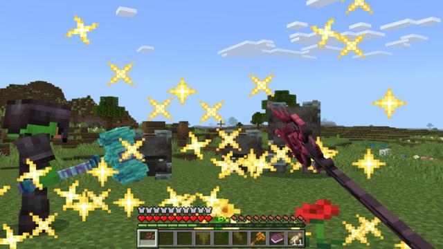 Screenshot of the Minecraft Bedrock Marketplace product Weapons! created by Diveblocks.