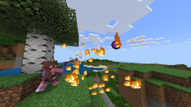 Screenshot of the Minecraft Bedrock Marketplace product Weapons! created by Diveblocks.
