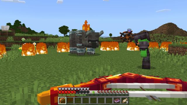 Screenshot of the Minecraft Bedrock Marketplace product Weapons! created by Diveblocks.
