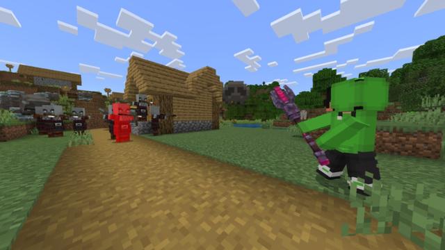 Screenshot of the Minecraft Bedrock Marketplace product Weapons! created by Diveblocks.