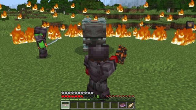 Screenshot of the Minecraft Bedrock Marketplace product Weapons! created by Diveblocks.