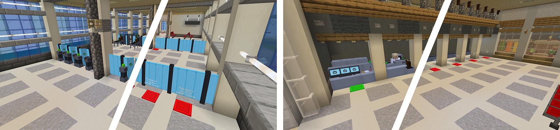 Panorama of the Minecraft Bedrock Marketplace product Airport Tycoon created by Doctor Benx.