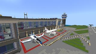 Screenshot of the Minecraft Bedrock Marketplace product Airport Tycoon created by Doctor Benx.