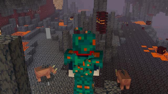 Screenshot of the Minecraft Bedrock Marketplace product Armor++ Add-On created by Doctor Benx.