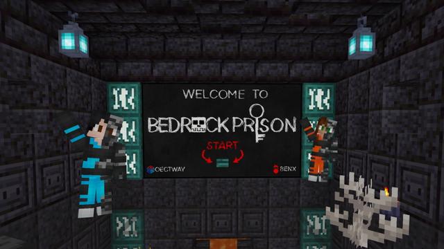 Screenshot of the Minecraft Bedrock Marketplace product Bedrock Prison created by Doctor Benx.