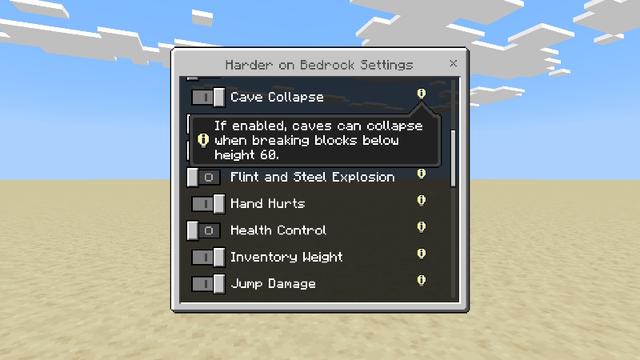 Screenshot of the Minecraft Bedrock Marketplace product Harder on Bedrock Add-On created by Doctor Benx.
