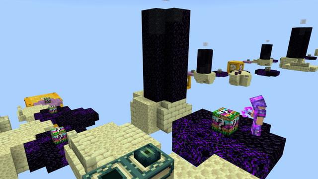 Screenshot of the Minecraft Bedrock Marketplace product Lucky Block Hacker created by Doctor Benx.