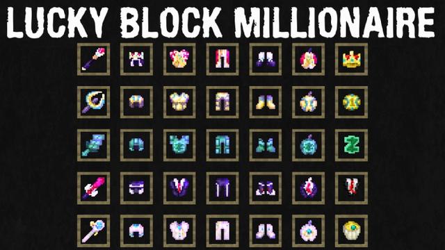 Screenshot of the Minecraft Bedrock Marketplace product LUCKY BLOCK MILLIONAIRE created by Doctor Benx.