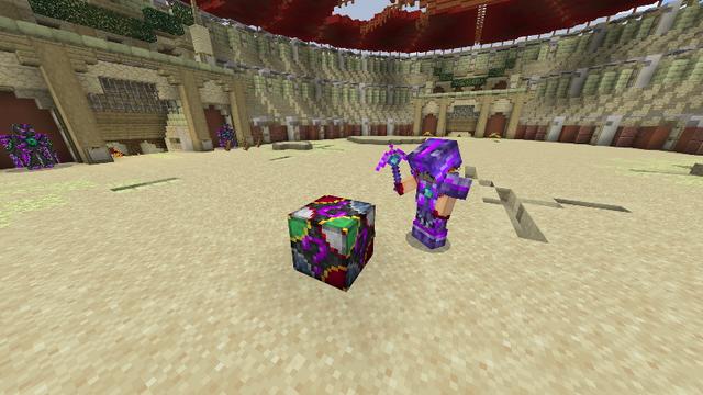Screenshot of the Minecraft Bedrock Marketplace product LUCKY BLOCK SUPER HEROES! created by Doctor Benx.