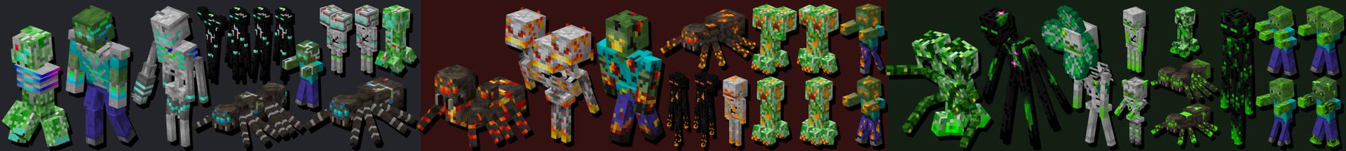 Panorama of the Minecraft Bedrock Marketplace product Mob Evolution created by Doctor Benx.