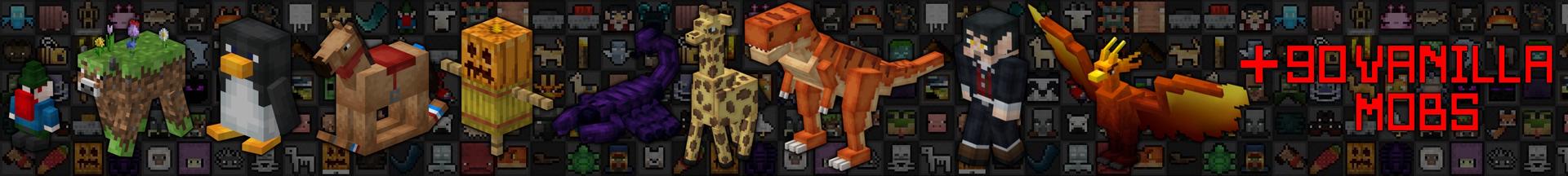 Panorama of the Minecraft Bedrock Marketplace product Morphs++ created by Doctor Benx.