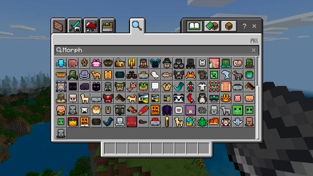 Screenshot of the Minecraft Bedrock Marketplace product Morphs++ created by Doctor Benx.