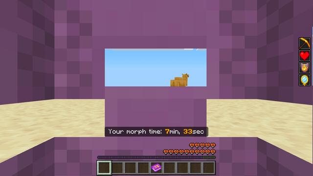 Screenshot of the Minecraft Bedrock Marketplace product Morphs++ created by Doctor Benx.