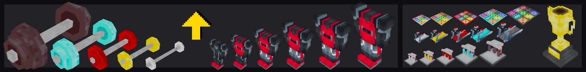 Panorama of the Minecraft Bedrock Marketplace product Muscle Tycoon created by Doctor Benx.