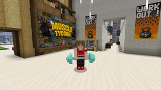 Screenshot of the Minecraft Bedrock Marketplace product Muscle Tycoon created by Doctor Benx.